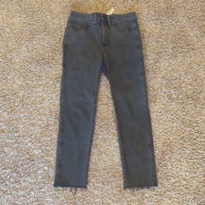 Madewell Stovepipe Black Cut Off Jeans 26